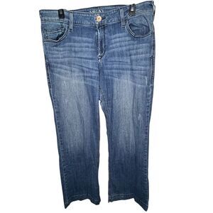 Ariat Denim Trousers Relaxed Basic Boot Cut Blue Jean Sz 33RX30